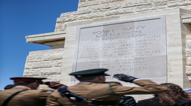 İngiliz Milletler Topluluğu Anıtı'nda Çanakkale Kara Savaşları'nın 108'inci yılı dolayısıyla tören düzenlendi