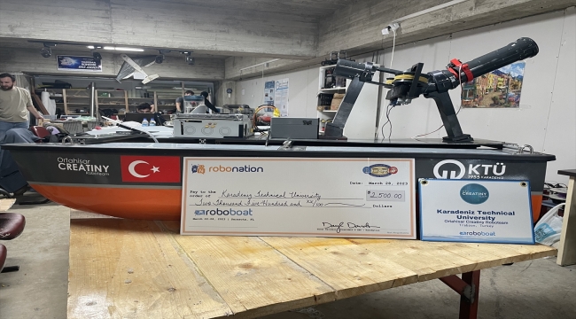 KTÜ Ortahisar Creatiny RoboTeam takımı, ABD'den ödülle döndü