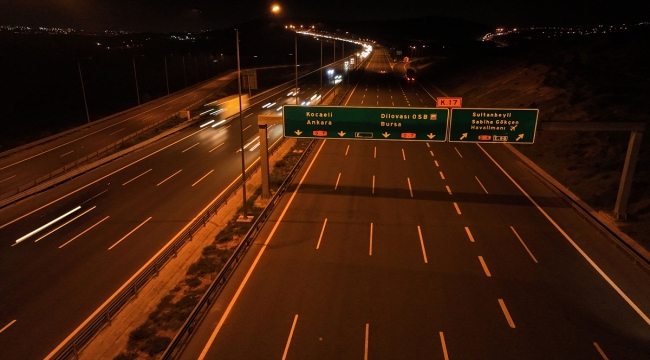 Kuzey Marmara Otoyolu'nda bayram dönüşü trafik yoğunluğu