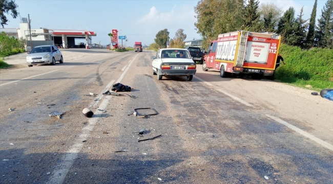 Osmaniye'de çarpışan iki otomobilden birinin sürücüsü hayatını kaybetti