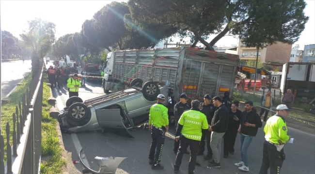 Otomobili devrilen Kuyucak İlçe Emniyet Müdürü Taş, yaralandı