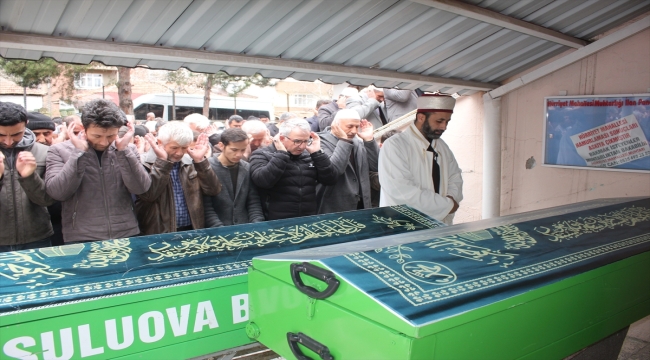 Samsun'da araçlarının gölete düşmesi sonucu ölen çift Amasya'da toprağa verildi