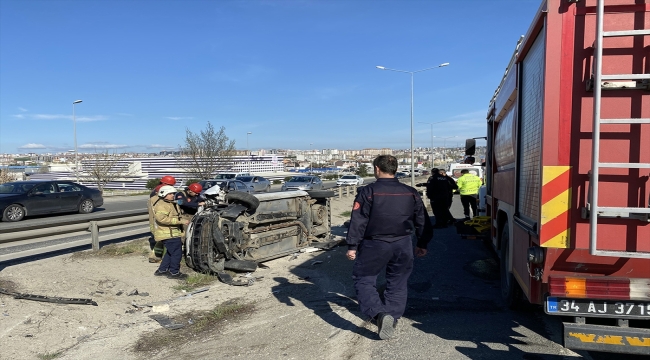 Silivri'de meydana gelen trafik kazasında 2 kişi yaralandı