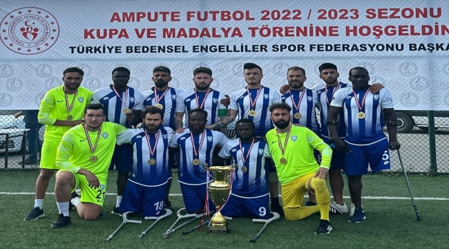 Ampute Futbol Süper Ligi'nde şampiyon Şahinbey Belediyesi Gençlik ve Spor Kulübü