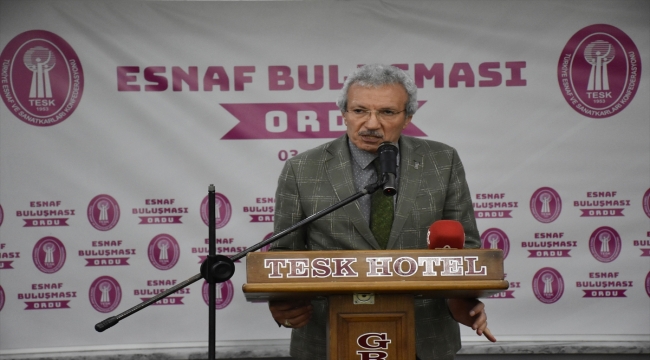 Bakan Özer, Ordu'da "Esnaf Buluşması" programında konuştu