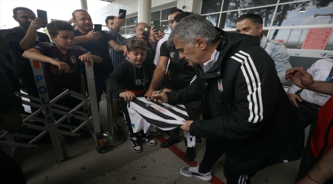 Beşiktaş kafilesi Antalya'ya geldi 