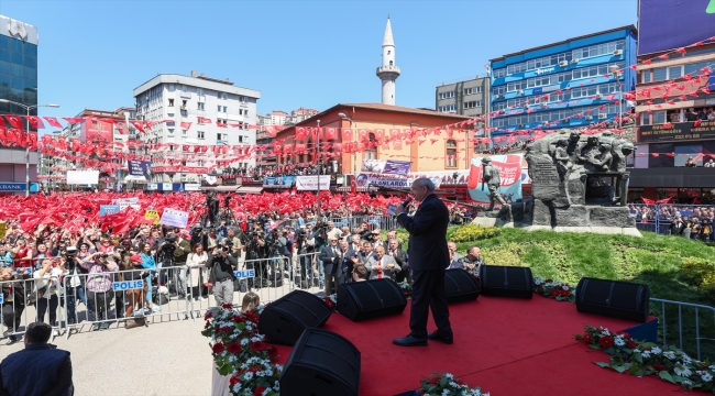 Cumhurbaşkanı adayı Kemal Kılıçdaroğlu Zonguldak'ta konuştu