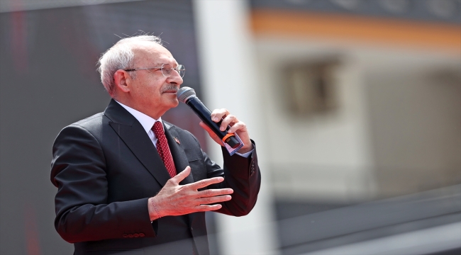 Cumhurbaşkanı adayı ve CHP Genel Başkanı Kılıçdaroğlu, Mersin mitinginde konuştu