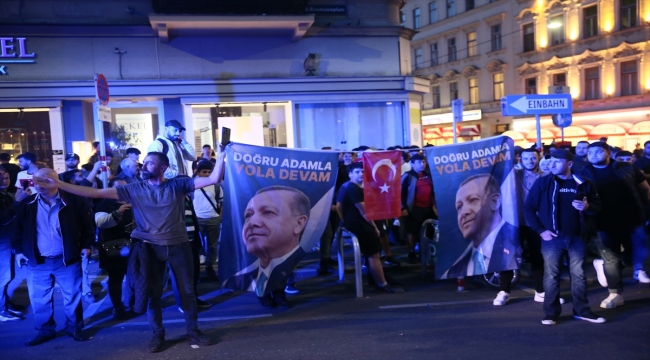 Cumhurbaşkanı Erdoğan'ın seçim başarısı Avusturya'da coşkuyla kutlandı