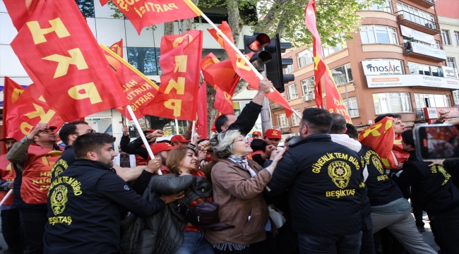 İstanbul'da 1 Mayıs'ta Taksim Meydanı'na yürümek isteyen gruplara müdahale edildi 