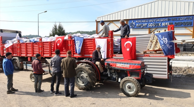 Kocaeli'de 7 bin çiftçiye yüzde 50 hibeli 2 bin ton gübre dağıtıldı