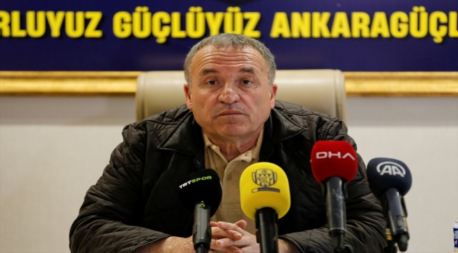 MKE Ankaragücü Başkanı Koca'dan, Ümraniyespor maçı öncesi "hakem" açıklaması