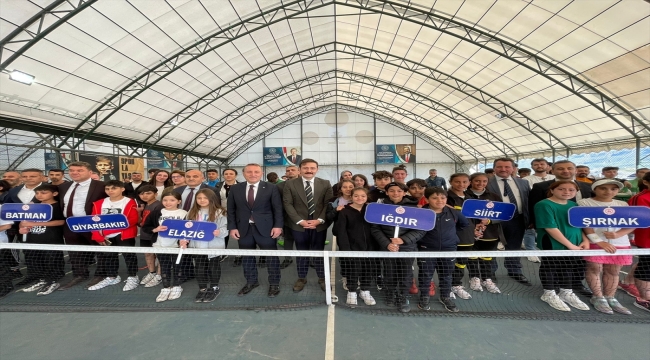 Okul Sporları Minikler Tenis Bölge Birinciliği müsabakaları, Şırnak'ta başladı