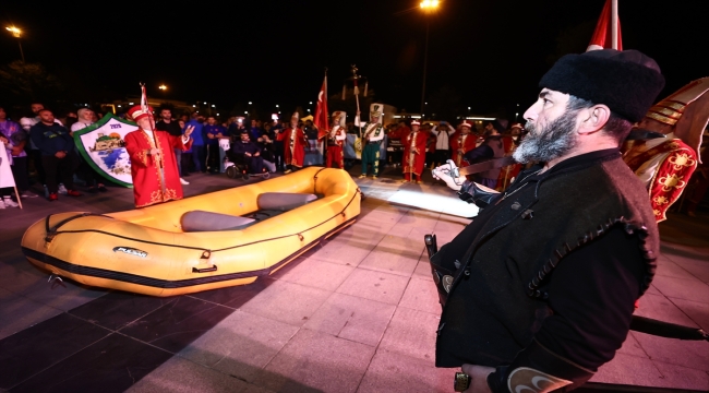 Rafting Türkiye Şampiyonası'nın 1. ayağı Düzce'de mehteranlı kortejle başladı