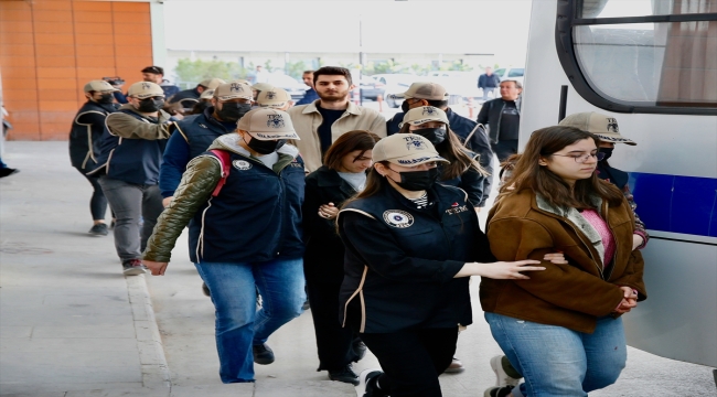 Terör örgütü MLKP'ye yönelik Eskişehir merkezli operasyonda yakalanan 10 şüpheli adliyede