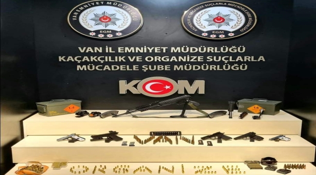 Van'da bir evde silah ve mühimmat ele geçirildi