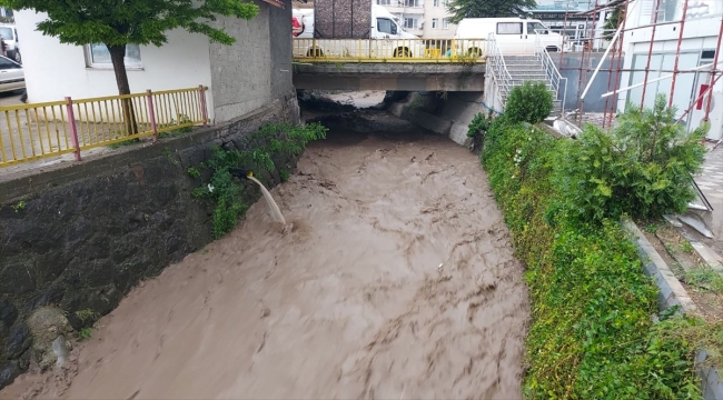 Amasya'da sağanak hayatı olumsuz etkiledi