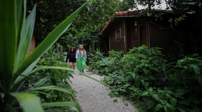 Antalya'da doğayla baş başa tatilin adresi bungalov evler bayramı dolu geçirecek