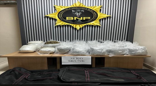 Batman'da 38 kilogram skunk ele geçirildi