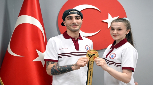 Dünya şampiyonu tekvandocuların hedefi olimpiyat şampiyonluğu