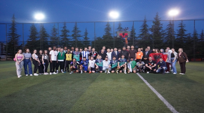 Edirne'de eğitim gören yabancı öğrenciler için futbol turnuvası düzenlendi