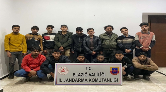 Elazığ'da 15 düzensiz göçmen yakalandı