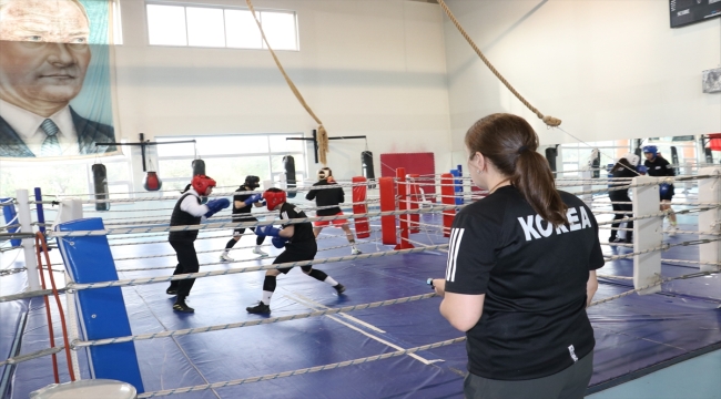 Güney Kore Kadın Boks Milli Takımı, Türk boksörlerin tecrübesinden faydalanıyor