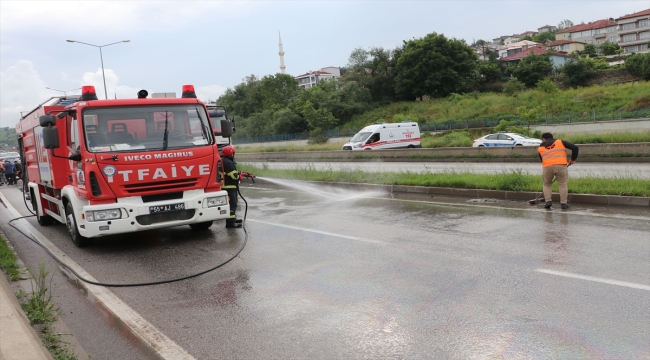 Havza'da meydana gelen trafik kazasında 4 kişi yaralandı