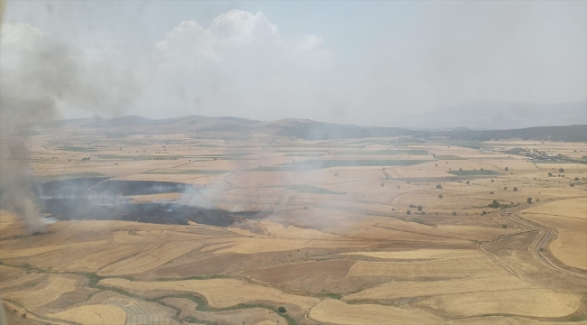 Kahramanmaraş'ta tarım arazisinde çıkan yangın söndürüldü