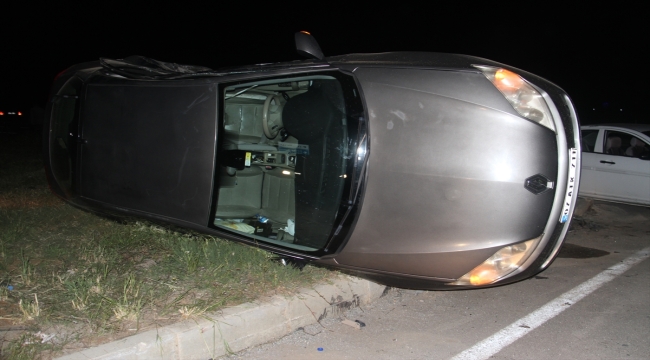  Konya'da iki otomobilin çarpıştığı kazada 7 kişi yaralandı