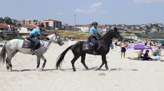 Tekirdağ sahillerinde "Heybet" ve Kafkas"lı jandarmanın devriyesi başladı