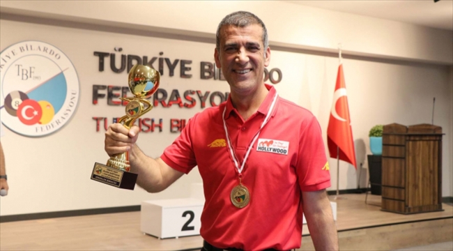 Türkiye 3 Bant Bilardo Şampiyonası'nda 1. etabı Tayfun Taşdemir kazandı