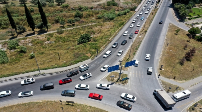 Aydın'da tatilciler dönüş yolunda yoğunluk oluşturdu