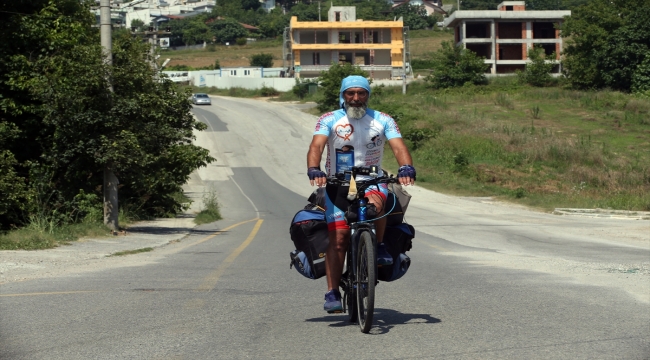 Evlat acısı yaşayan baba organ ve kök hücre bağışı farkındalığı için pedallıyor