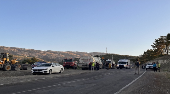 Kahramanmaraş'ta çıkan orman yangınına müdahale ediliyor