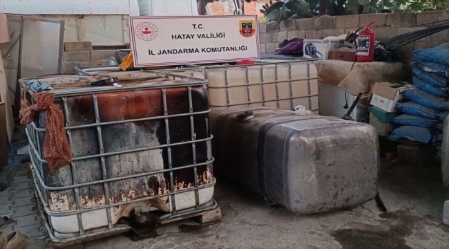 Hatay'da 2 bin litre kaçak akaryakıt ele geçirildi 