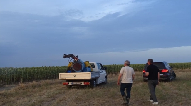 Tekirdağ'da görülen çekirgelere karşı 3 bin dekar tarım arazisi ilaçlandı