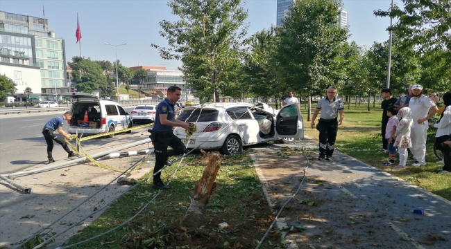 Zeytinburnu'nda meydana gelen trafik kazasında bir kişi yaralandı