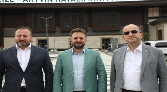 AK Partili Avcı, Rize-Artvin Havalimanı'nda incelemelerde bulundu