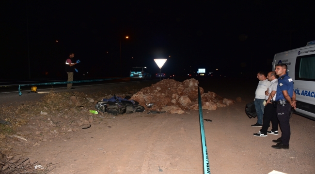 Antalya'da şarampole devrilen motosikletin sürücüsü öldü