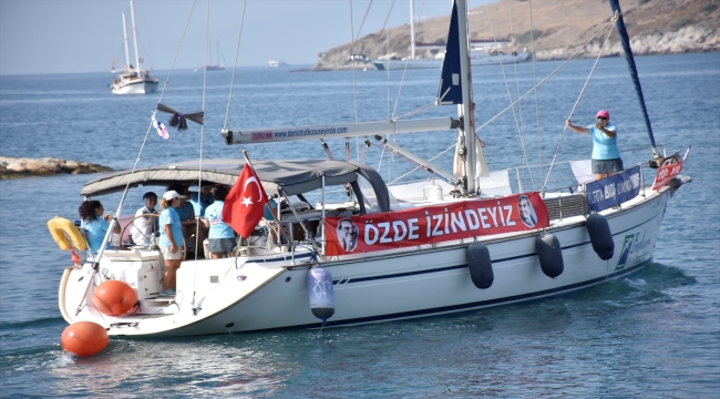 Bodrum'da kadın yelkenciler "100. Yıl Cumhuriyet Seyirleri" başlıklı projelerinin ikinci etabı için yola çıktı