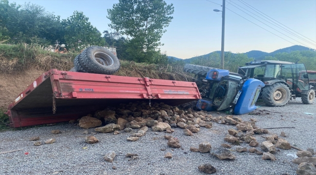 Bolu'da devrilen traktörün altında kalan 2,5 yaşındaki çocuk öldü