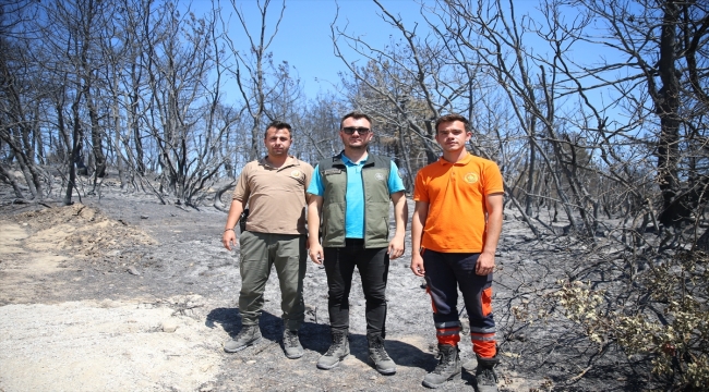 Denizlili ormancılar Çanakkale yangınında alevlerin arasında kaldıkları anları anlattı