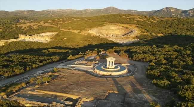 "Gladyatörler şehri" Kibyra, gün doğumunda dron ile görüntülendi