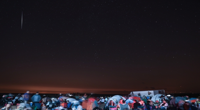 Karacabey Longozu'nda "Perseid meteor yağmuru" izlendi