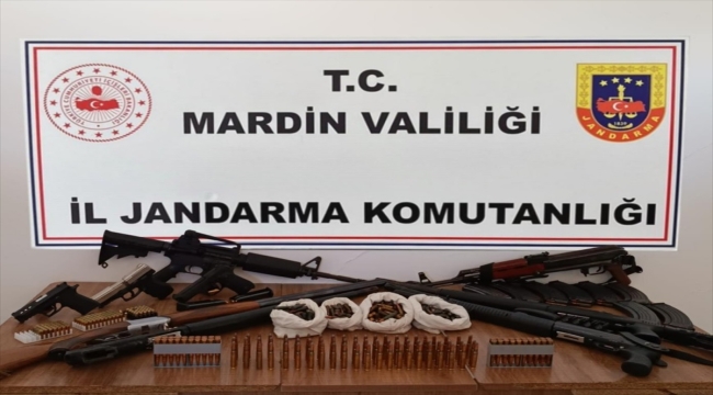 Mardin'de iki evde silah ve fişek ele geçirildi