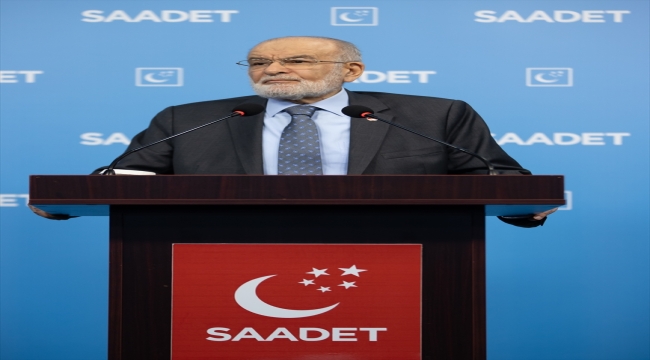 Saadet Partisi Genel Başkanı Karamollaoğlu, basın toplantısı düzenledi: