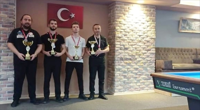 Samsun'da düzenlenen 3 Bant Bilardo Karadeniz Bölge Turnuvası sona erdi