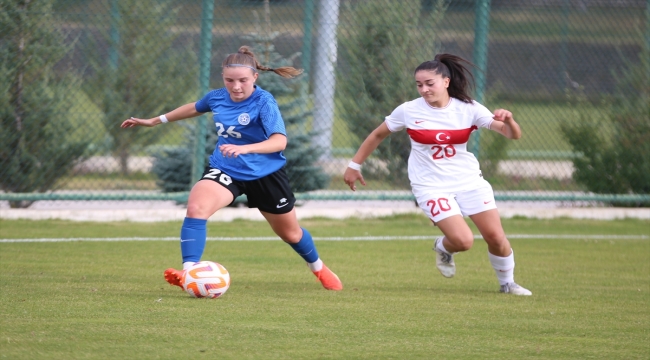 19 Yaş Altı Kadın Milli Futbol Takımı, hazırlık maçında Estonya'yı 3-2 yendi