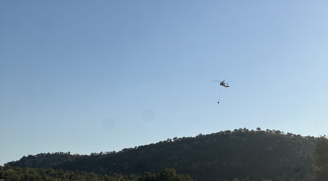 Adıyaman'da keşfedilen tarihi eserler sarp araziden askeri helikopterle taşındı